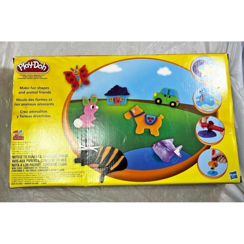 Play-Doh Stamp n Shape Toolkit 30+ Tools & 10 Colors Kids Shape Animal Craft Set - Picture 5 of 15